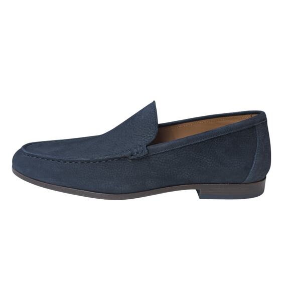 Donald Pliner Men\'s Slater Leather Loafer Driving Shoe Navy Size 8.5 Preppy main image 2